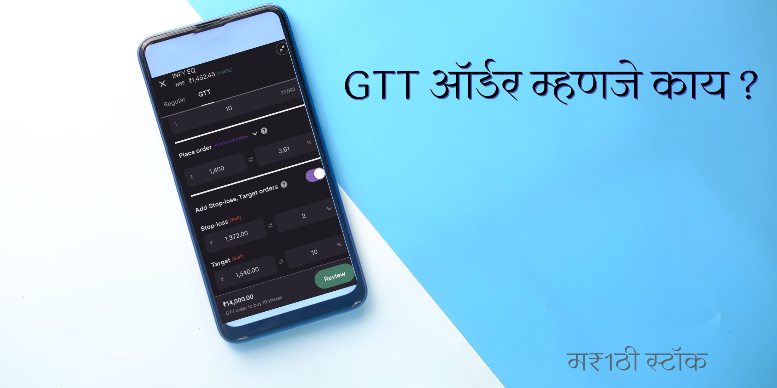 GTT order information in-marathi